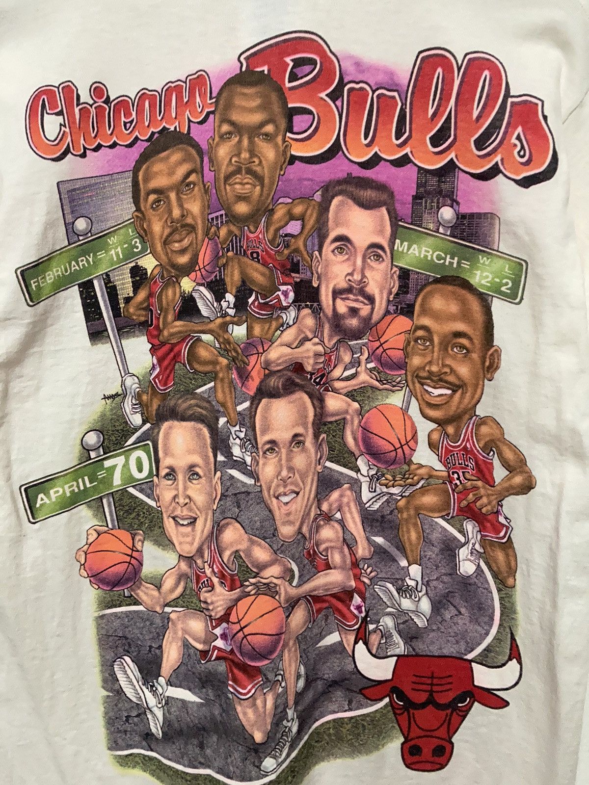 NBA Vintage 90s Chicago Bulls 70 Wins NBA Shirt Size US M / EU 48-50 / 2 - 6 Thumbnail