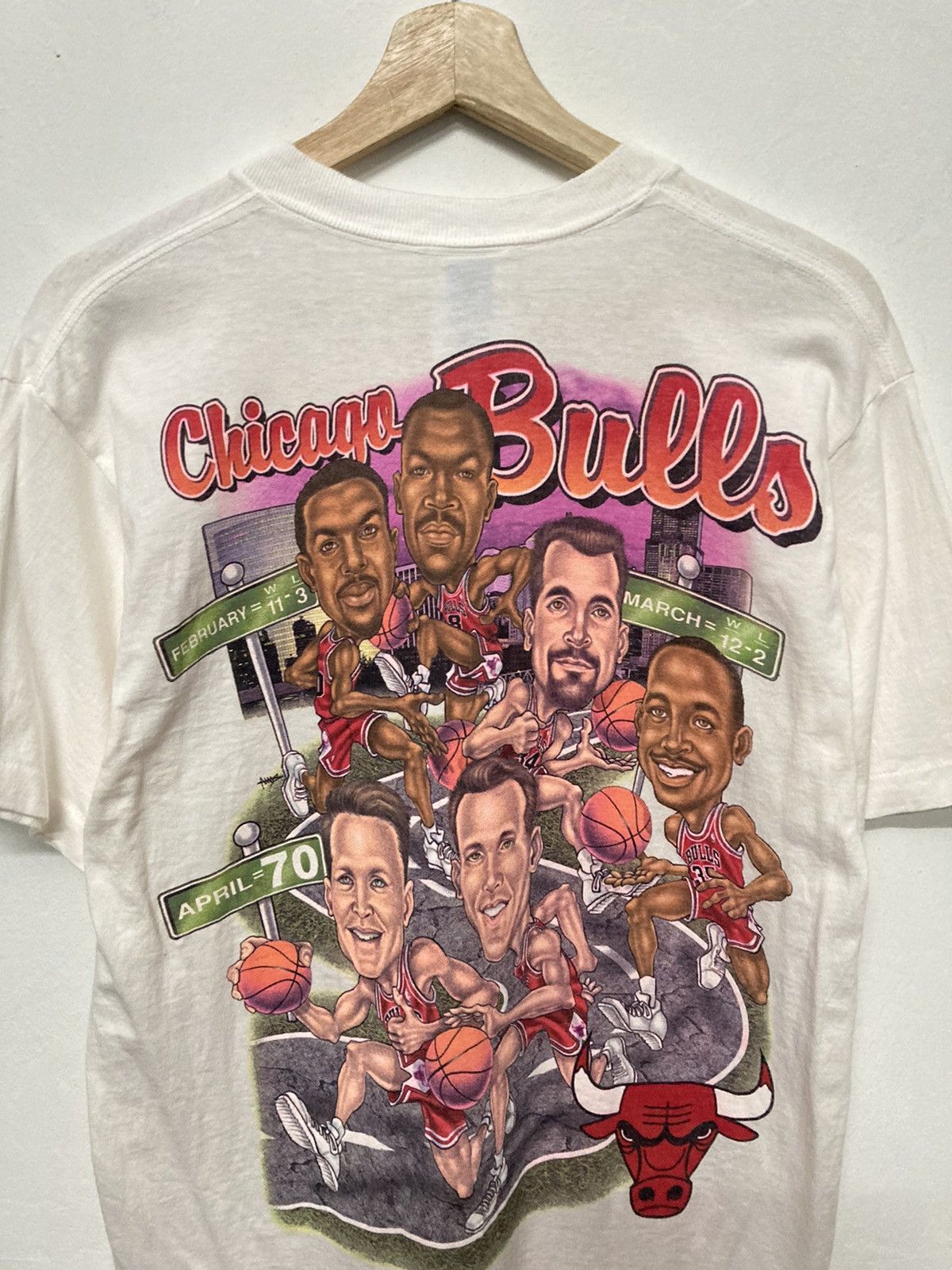 NBA Vintage 90s Chicago Bulls 70 Wins NBA Shirt Size US M / EU 48-50 / 2 - 5 Thumbnail