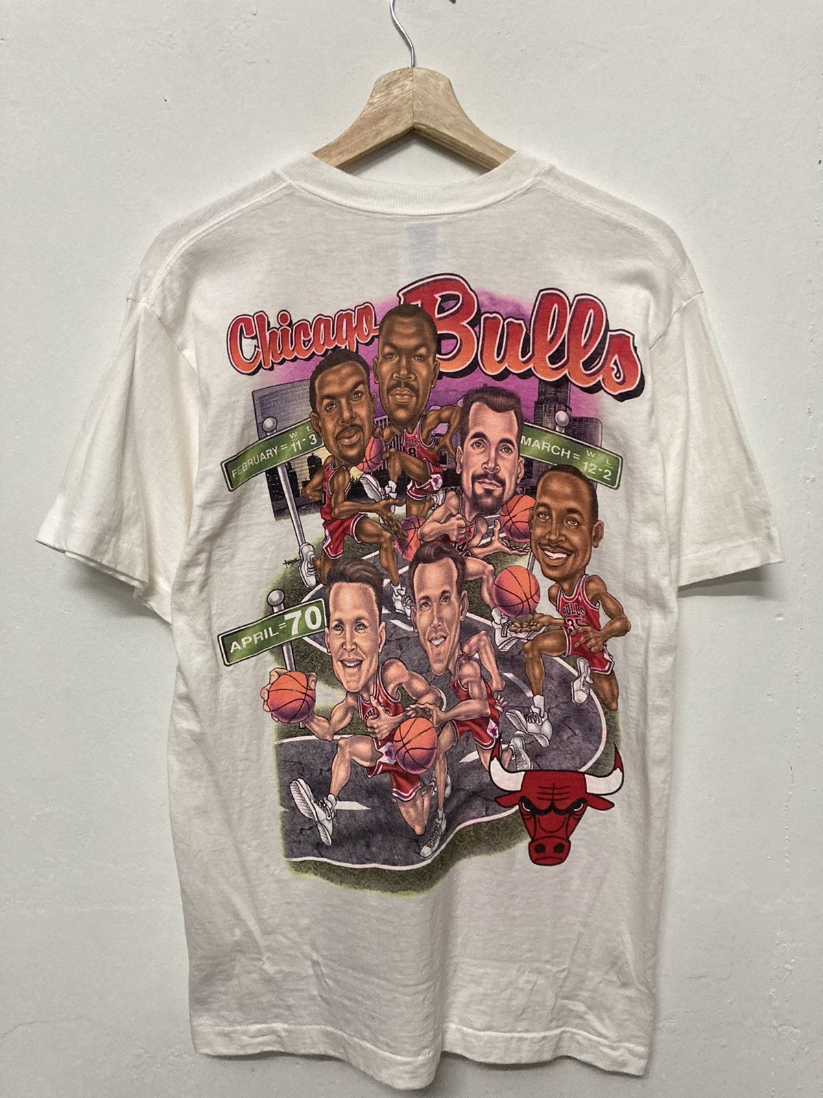 NBA Vintage 90s Chicago Bulls 70 Wins NBA Shirt Size US M / EU 48-50 / 2 - 2 Thumbnail