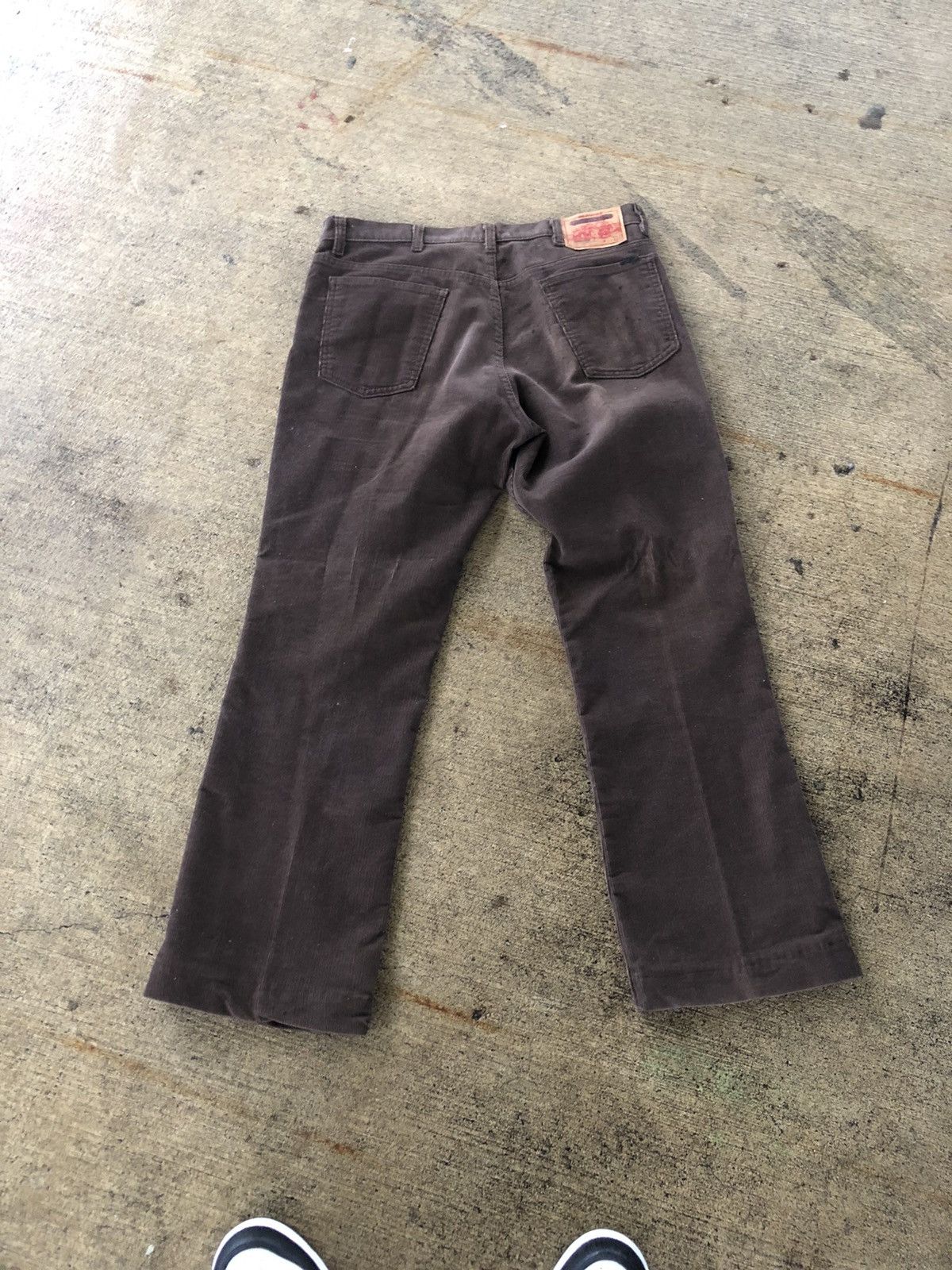 Vintage vintage brown courdouroy made in usa levi jeans Size US 36 / EU 52 - 3 Thumbnail