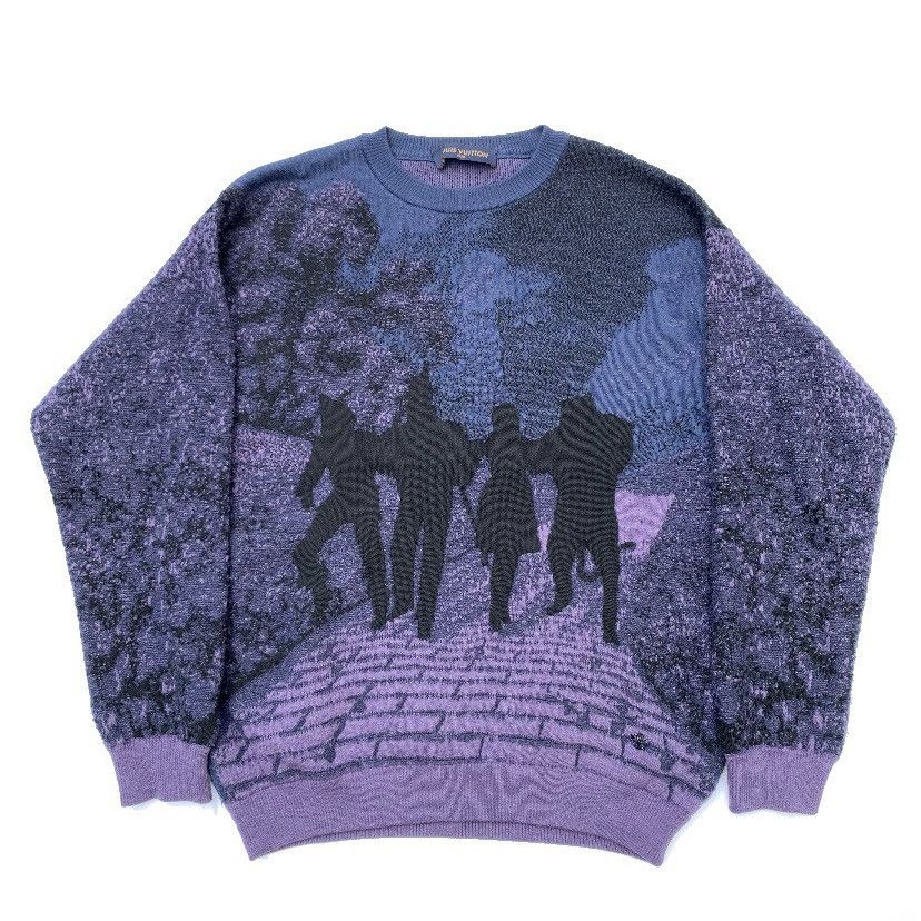 Louis Vuitton LOUIS VUITTON 19SS OZ purple brick road sweater Size US L / EU 52-54 / 3 - 1 Thumbnail
