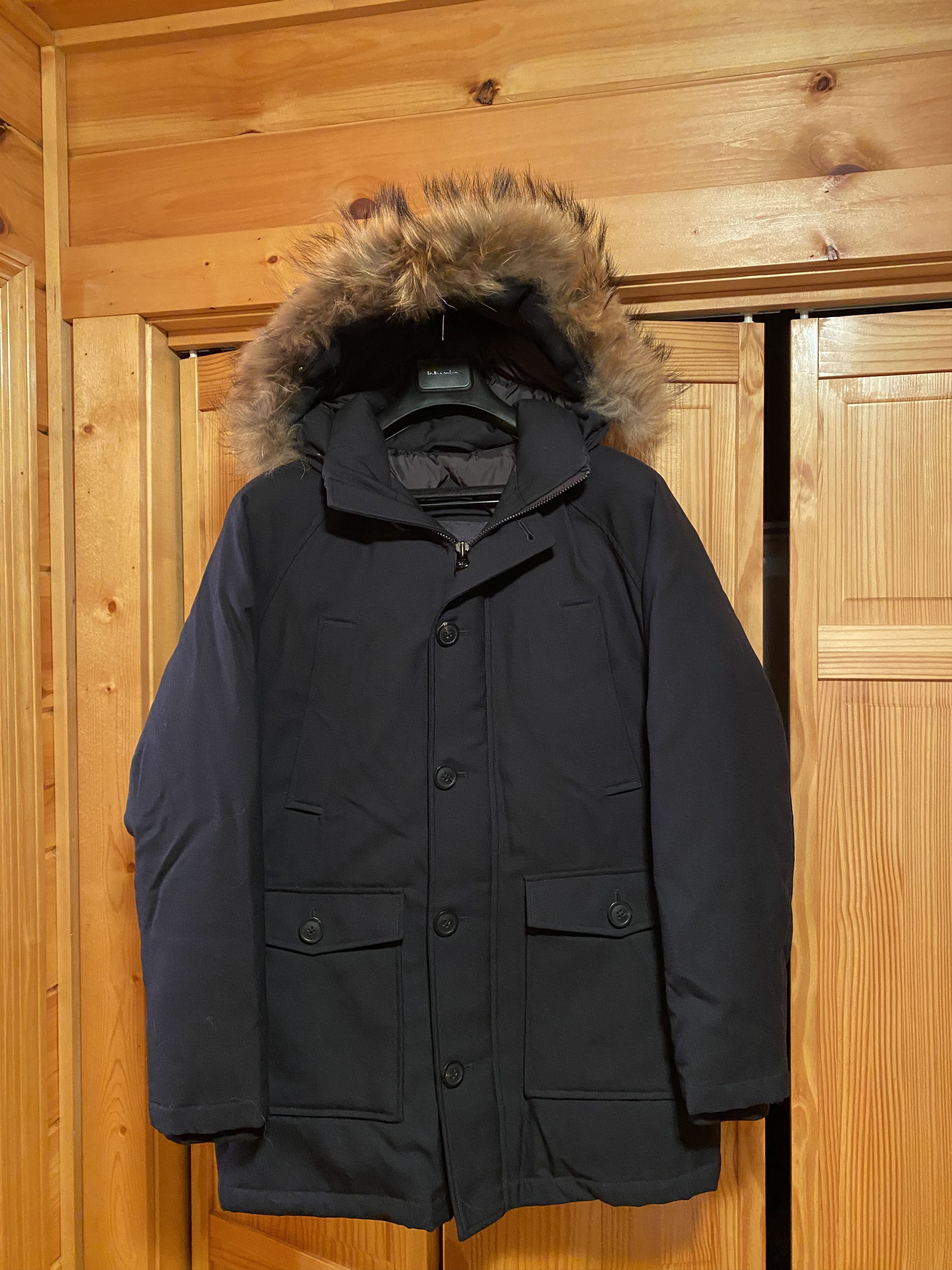 Spier & Mackay Navy Classic Parka w/ Fur Hood sz S Size US S / EU 44-46 / 1 - 1 Thumbnail