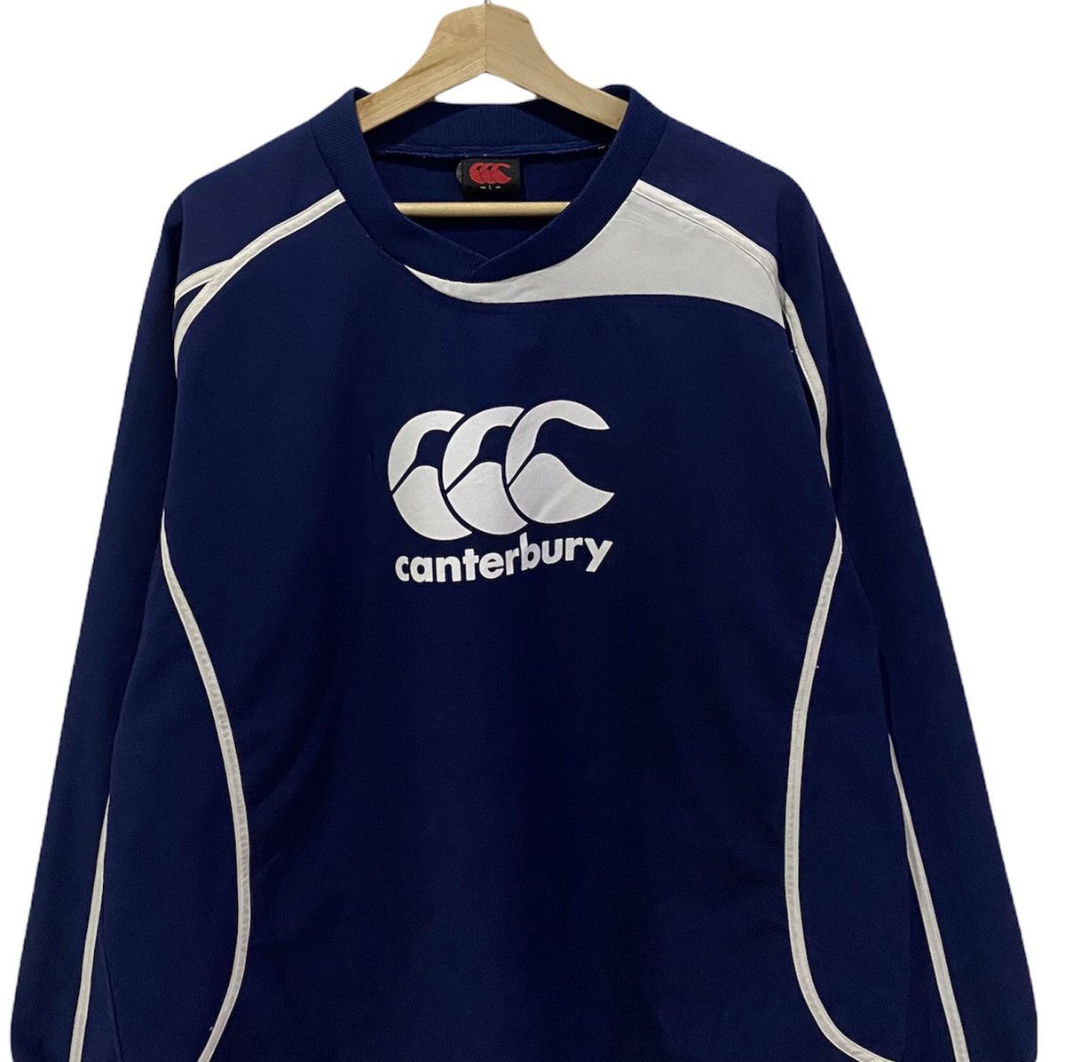 Canterbury of New Zealand × Vintage 🔥Canterbury of New Zealand Big Logo Sweatshirt Jerseys Size US L / EU 52-54 / 3 - 2 Thumbnail