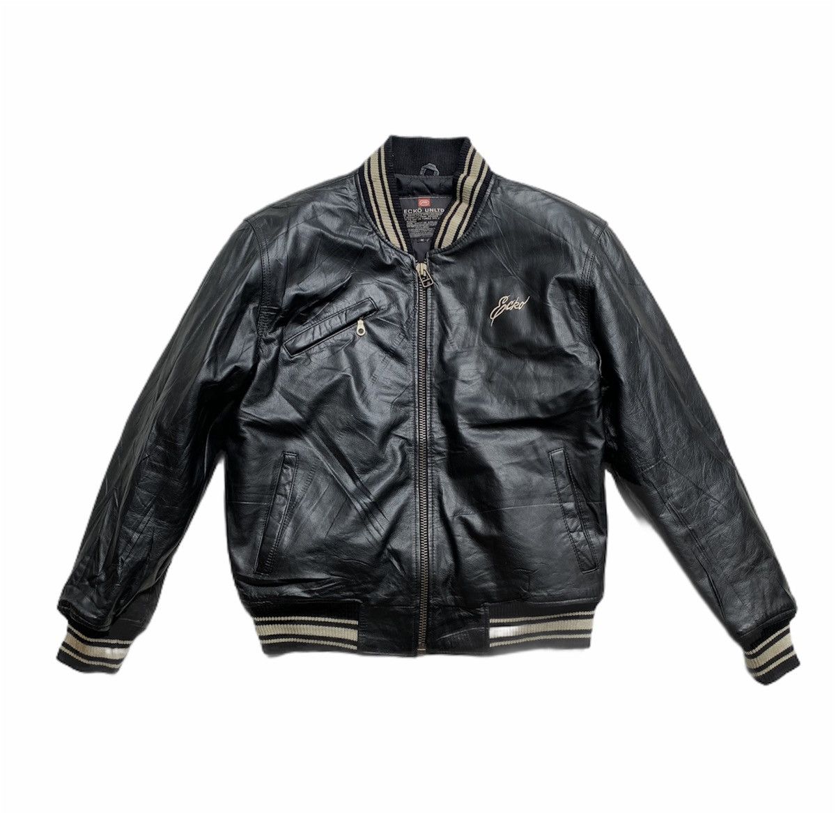 Ecko Unltd. Vintage leather jacket. Hip hop streetwear Size US M / EU 48-50 / 2 - 2 Preview
