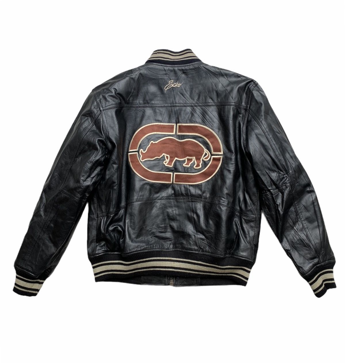 Ecko Unltd. Vintage leather jacket. Hip hop streetwear Size US M / EU 48-50 / 2 - 1 Preview