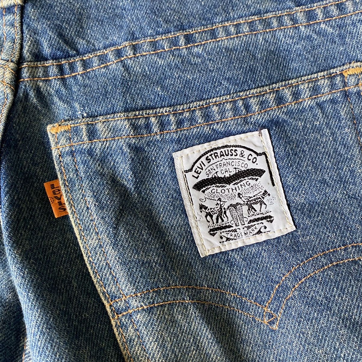 Levi's Vintage 70s Levis 214 Orange tabs button 16 Size US 28 / EU 44 - 10 Thumbnail