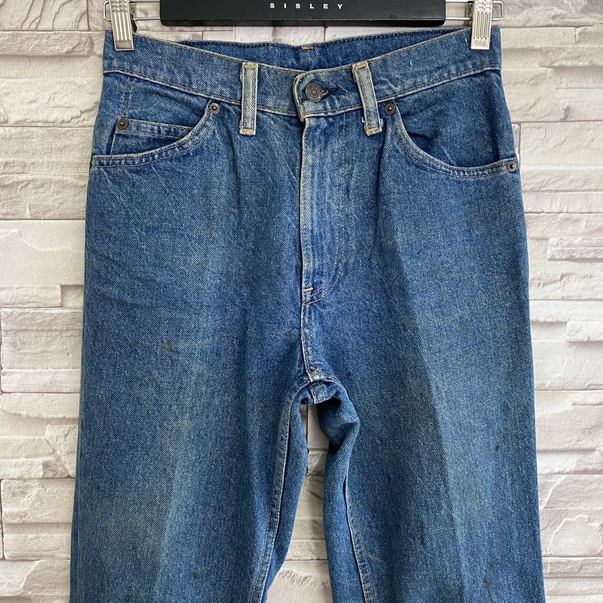 Levi's Vintage 70s Levis 214 Orange tabs button 16 Size US 28 / EU 44 - 4 Thumbnail