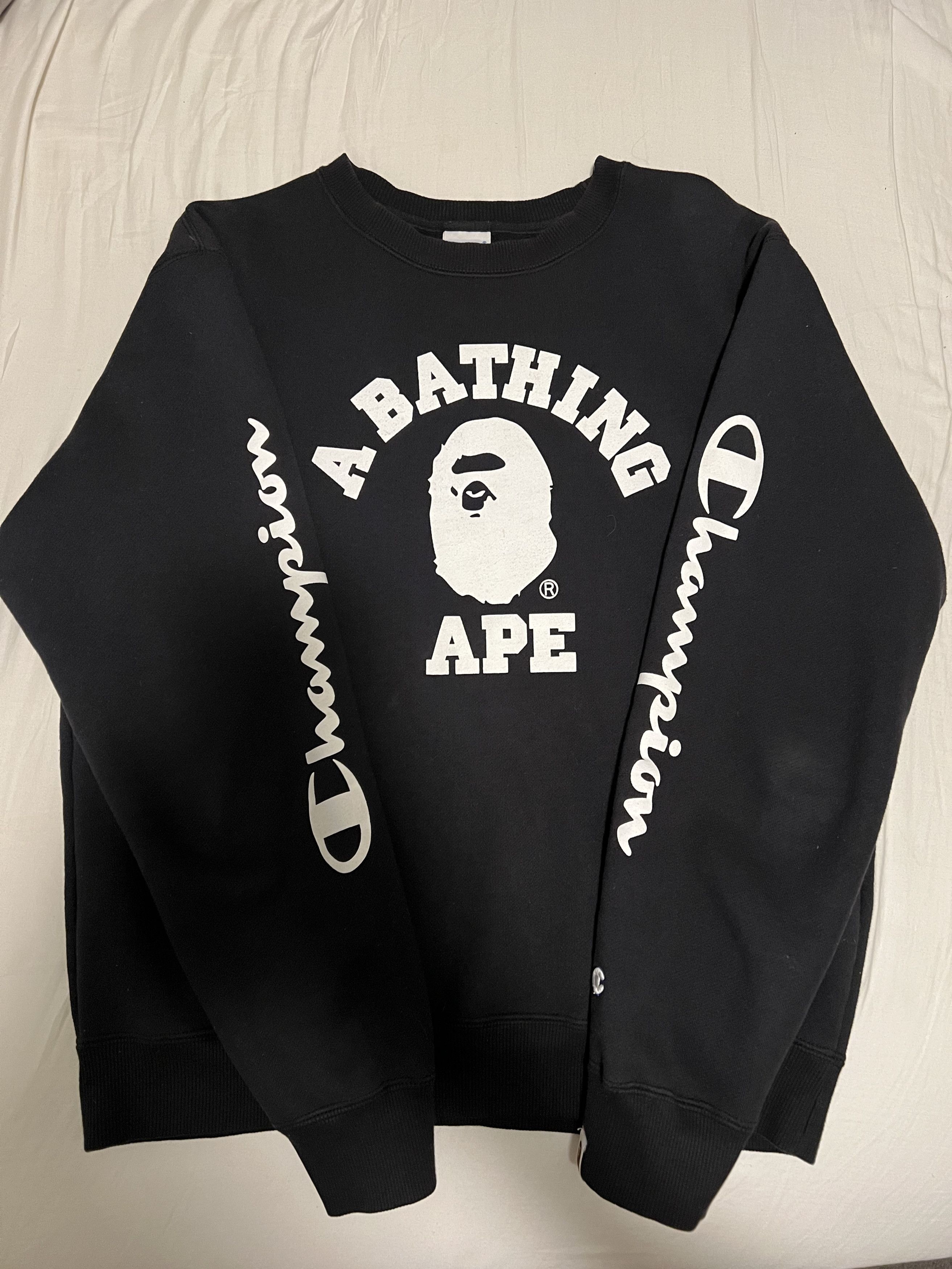 Bape champion sweater best sale