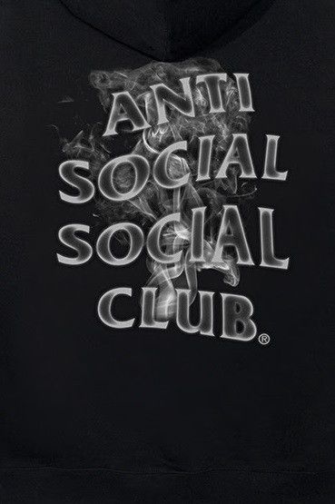 Anti Social Social Club × Members Only DS weekly exclusive ASSC smoke Burnouts Black Hoodie Bape Size US L / EU 52-54 / 3 - 5 Thumbnail