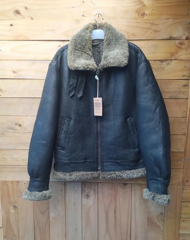 B 3 × Leather Jacket × Us Air Force MILITARY CLOTHING AIR FORCE LEATHER ...