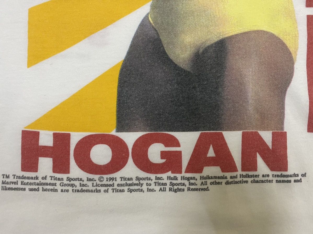 Vintage vintage 1991 HULK HOGAN uk rampage tour wrestling t-shirts Size US L / EU 52-54 / 3 - 6 Thumbnail