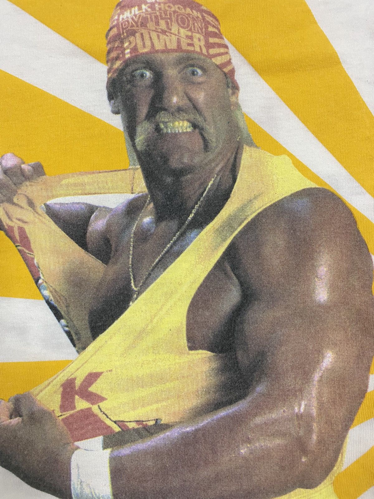 Vintage vintage 1991 HULK HOGAN uk rampage tour wrestling t-shirts Size US L / EU 52-54 / 3 - 4 Thumbnail