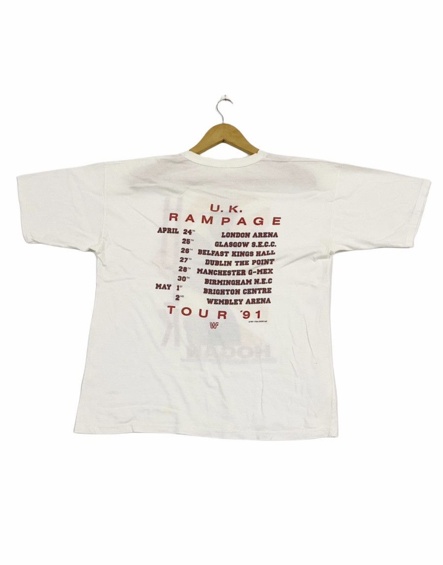 Vintage vintage 1991 HULK HOGAN uk rampage tour wrestling t-shirts Size US L / EU 52-54 / 3 - 2 Thumbnail