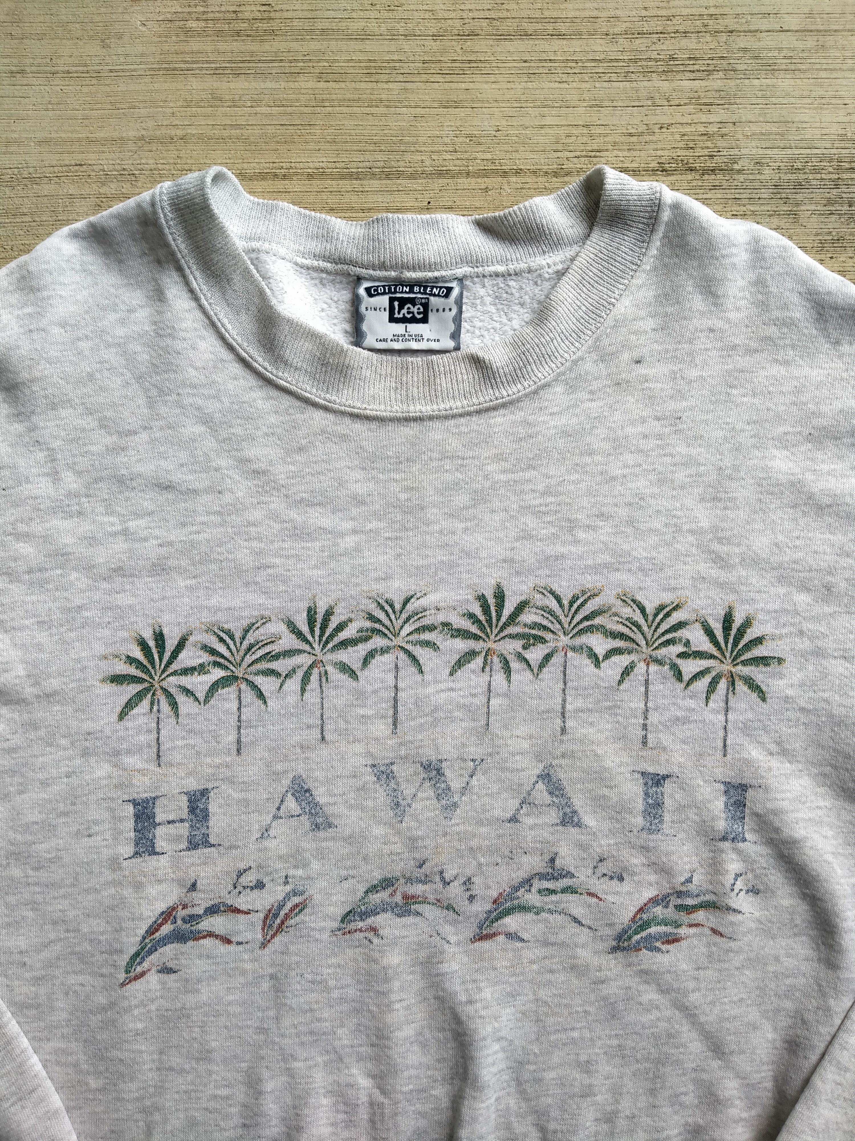 Lee × Vintage Vintage Lee Hawaii Crewneck Sweatshirt Size US L / EU 52-54 / 3 - 3 Thumbnail