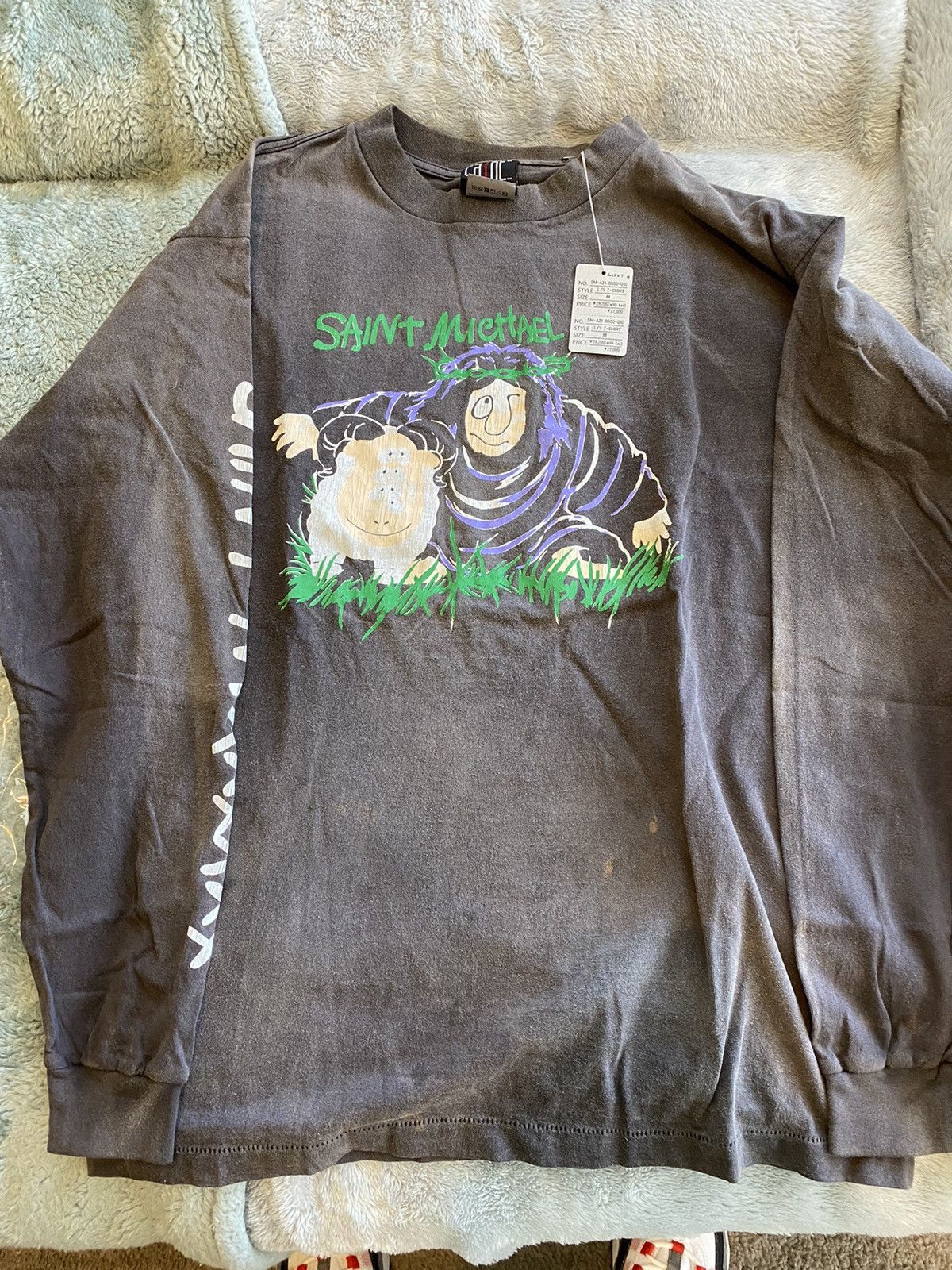 SAINTMICHAEL LS TEE SHEEP GORILLA / BLK-