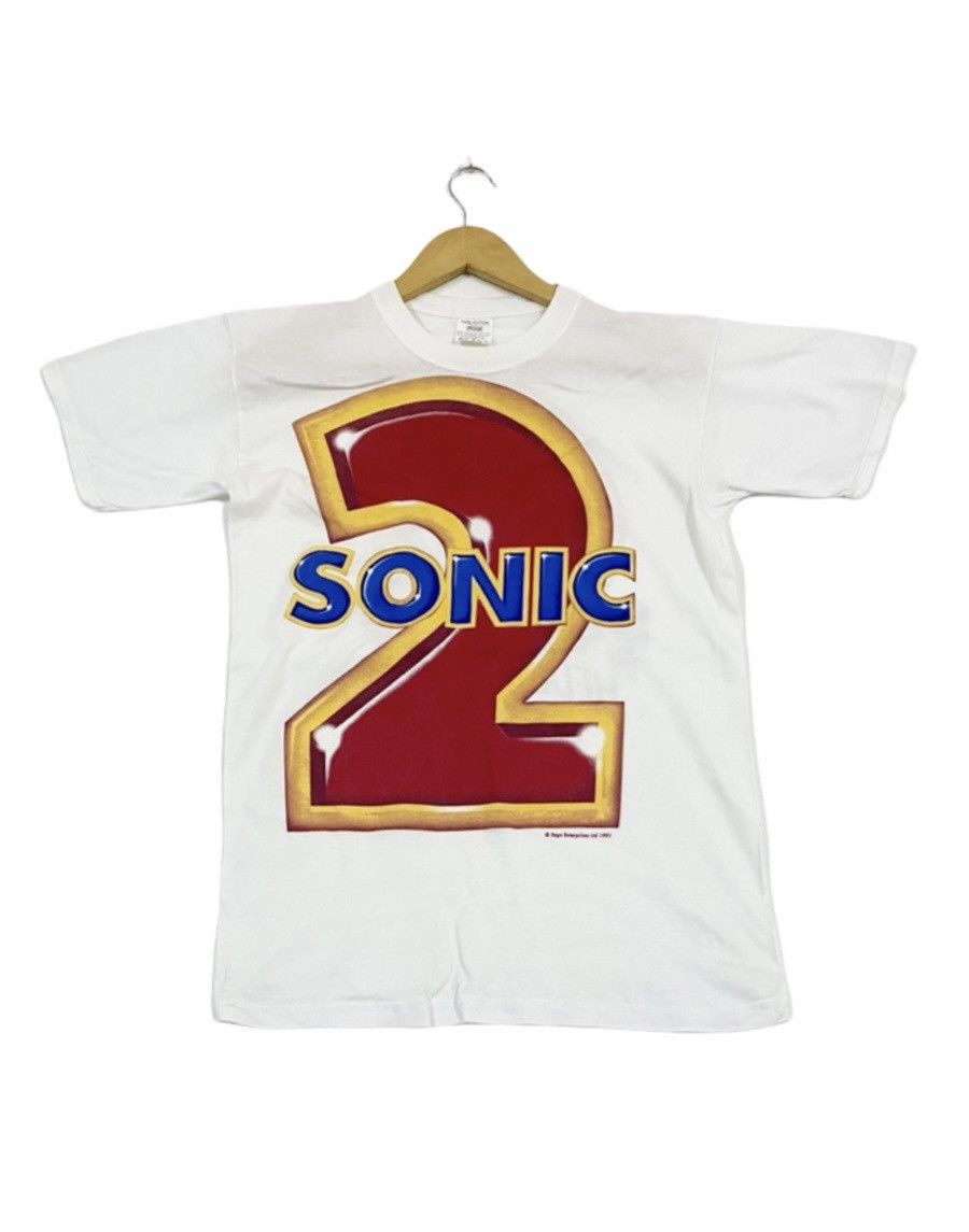 Japanese Brand vintage 1991 SONIC THE HEDGEHOG sega games t-shirts Size US M / EU 48-50 / 2 - 1 Thumbnail