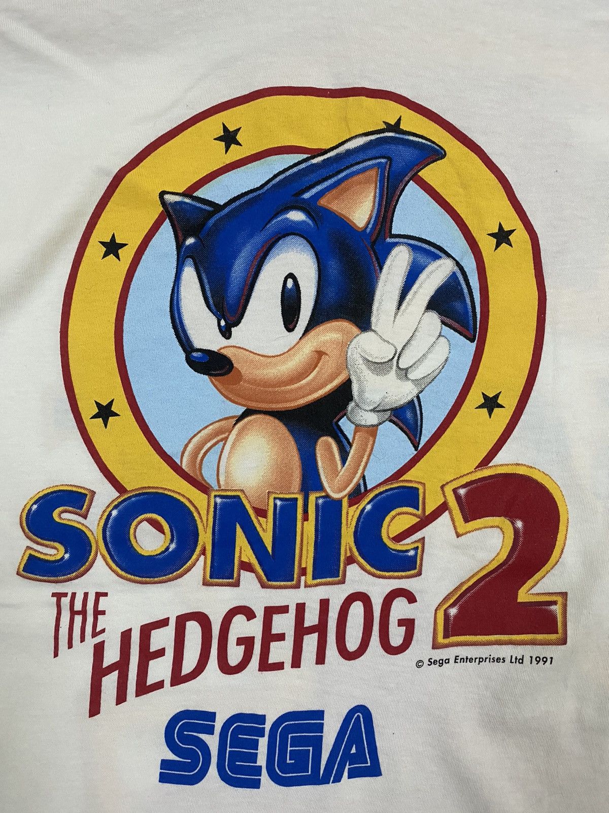 Japanese Brand vintage 1991 SONIC THE HEDGEHOG sega games t-shirts Size US M / EU 48-50 / 2 - 5 Thumbnail
