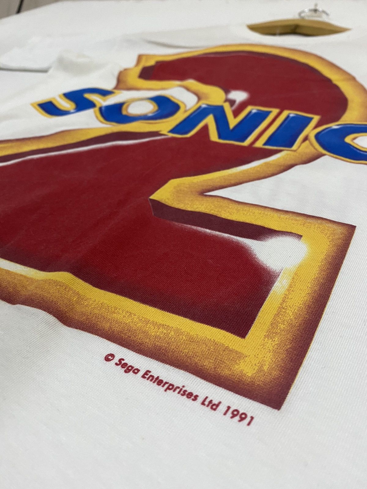 Japanese Brand vintage 1991 SONIC THE HEDGEHOG sega games t-shirts Size US M / EU 48-50 / 2 - 4 Thumbnail