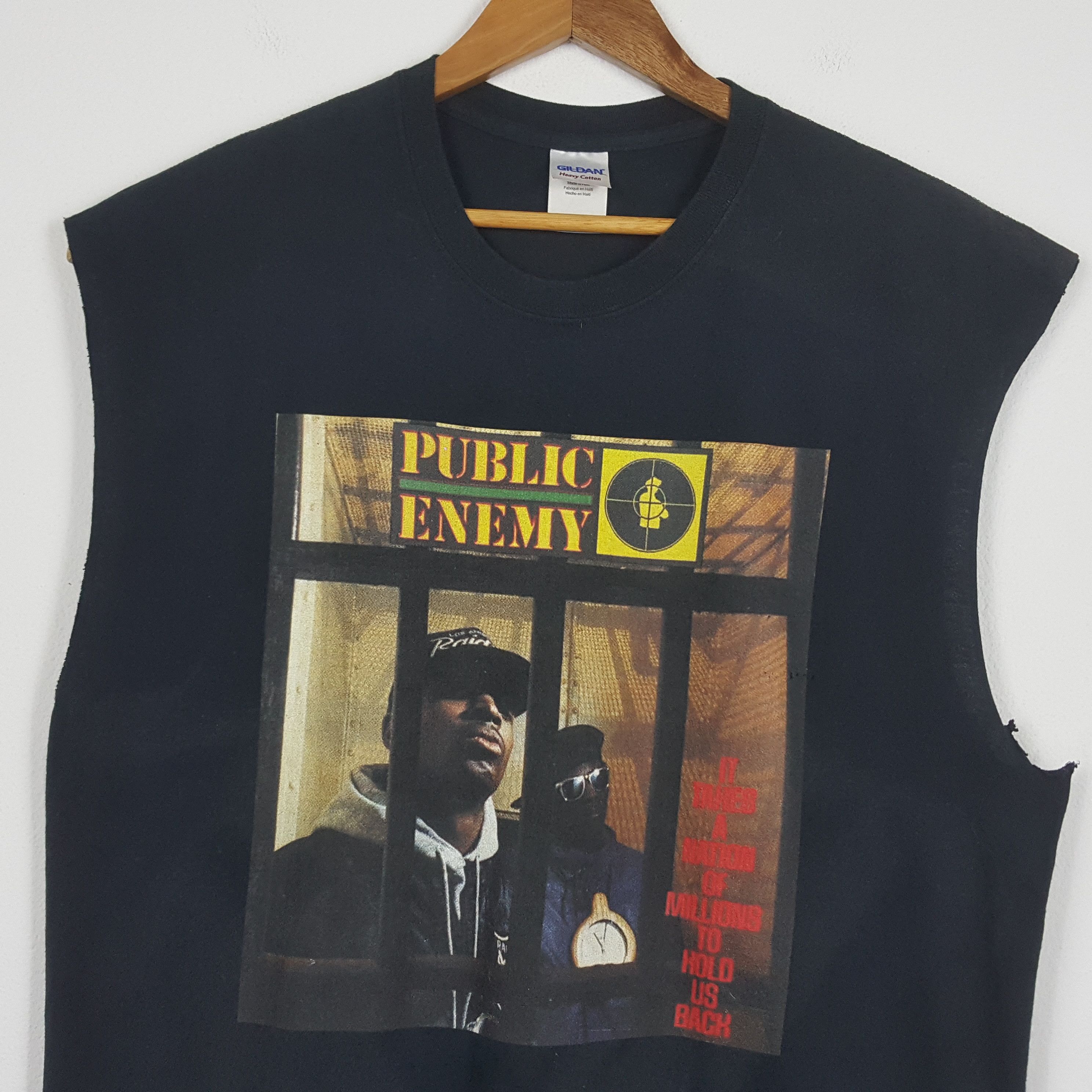 Public Enemy × Rap Tees × Vintage Vintage PUBLIC ENEMY American Rapper Rap Tees T-shirt Size US XL / EU 56 / 4 - 3 Thumbnail