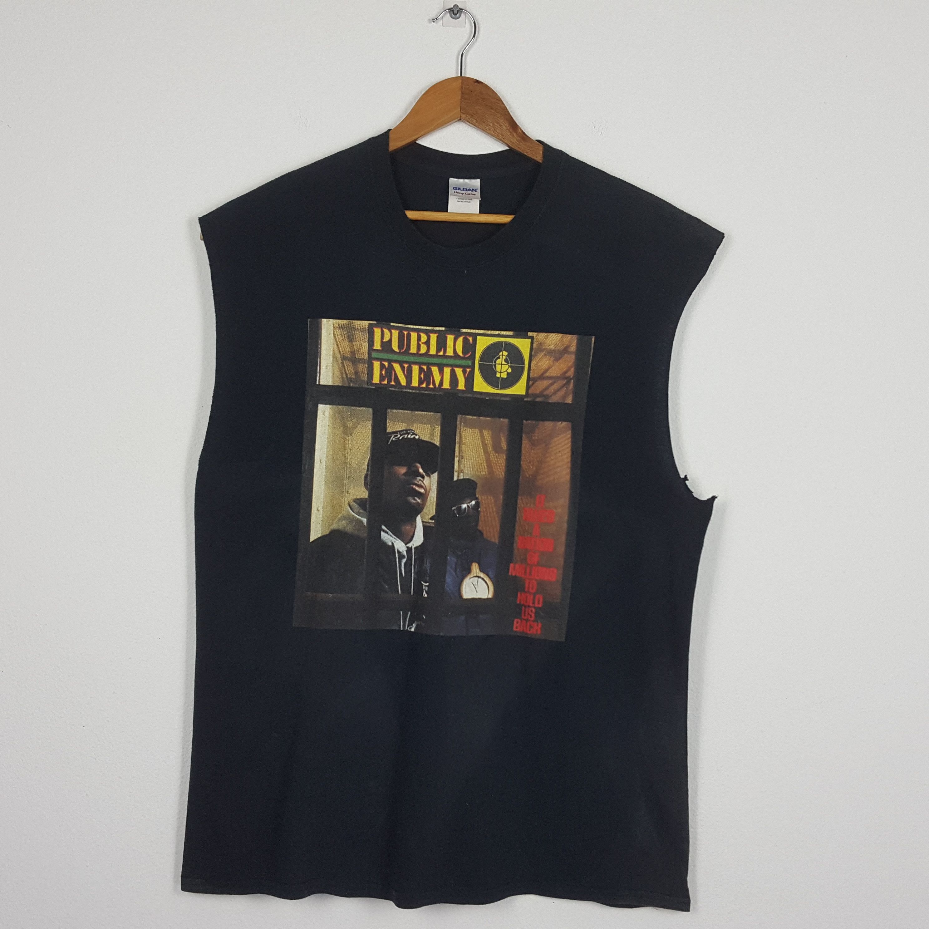 Public Enemy × Rap Tees × Vintage Vintage PUBLIC ENEMY American Rapper Rap Tees T-shirt Size US XL / EU 56 / 4 - 1 Thumbnail