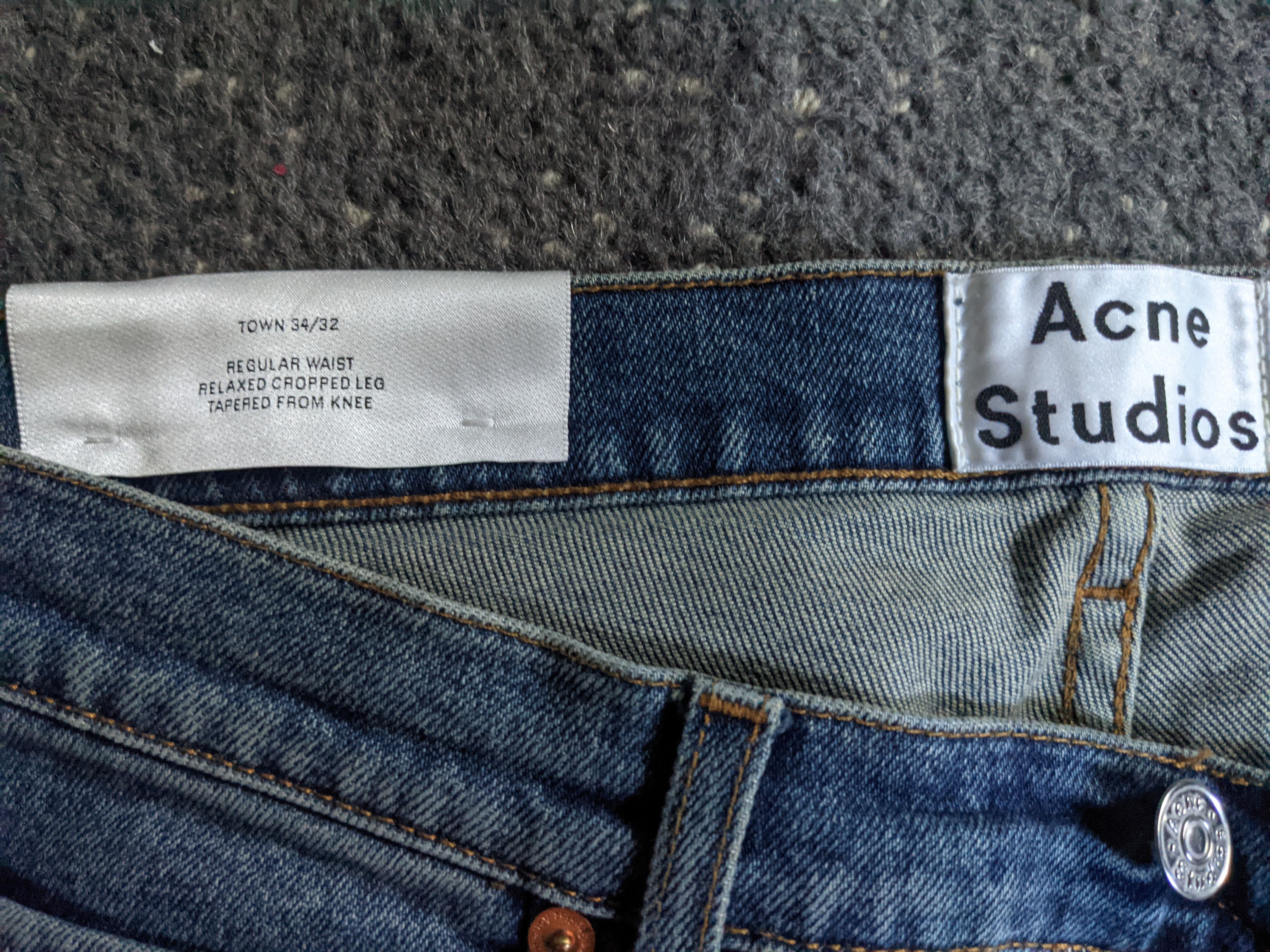 Acne Studios ACNE STUDIOS - Town Jeans - Sz 34x27 Size US 34 / EU 50 - 3 Thumbnail