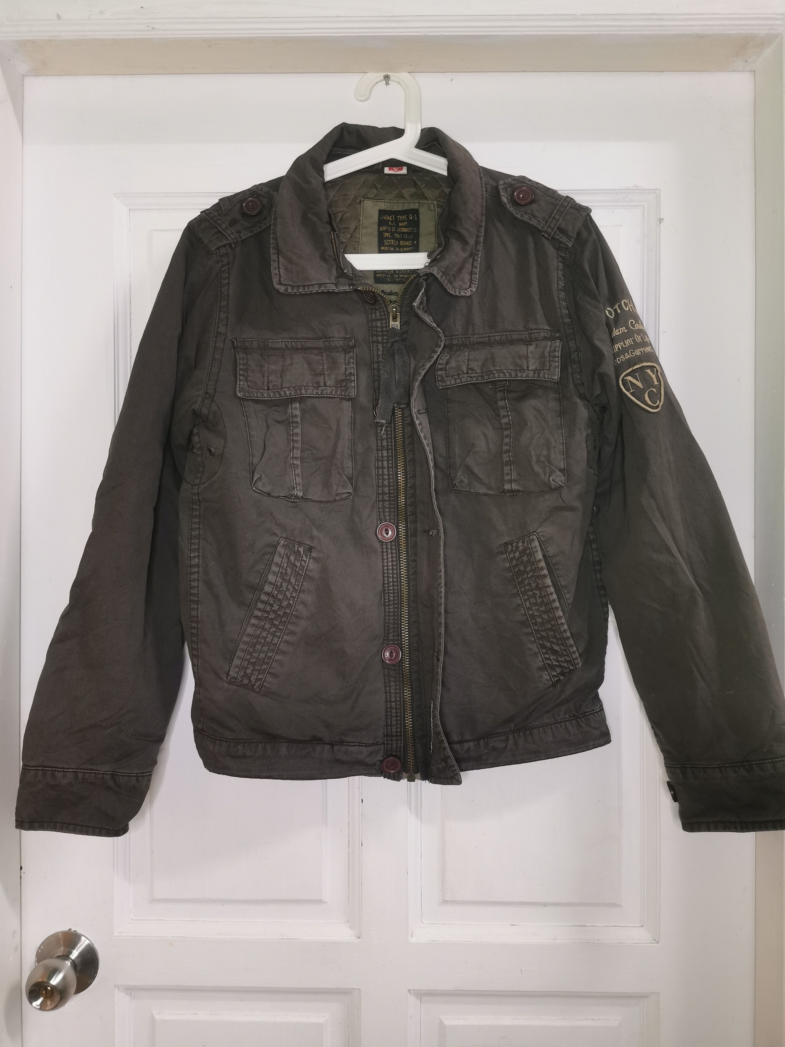 Vintage Scotch Vintage Jacket Type G-1 U.S Navy Army | Grailed