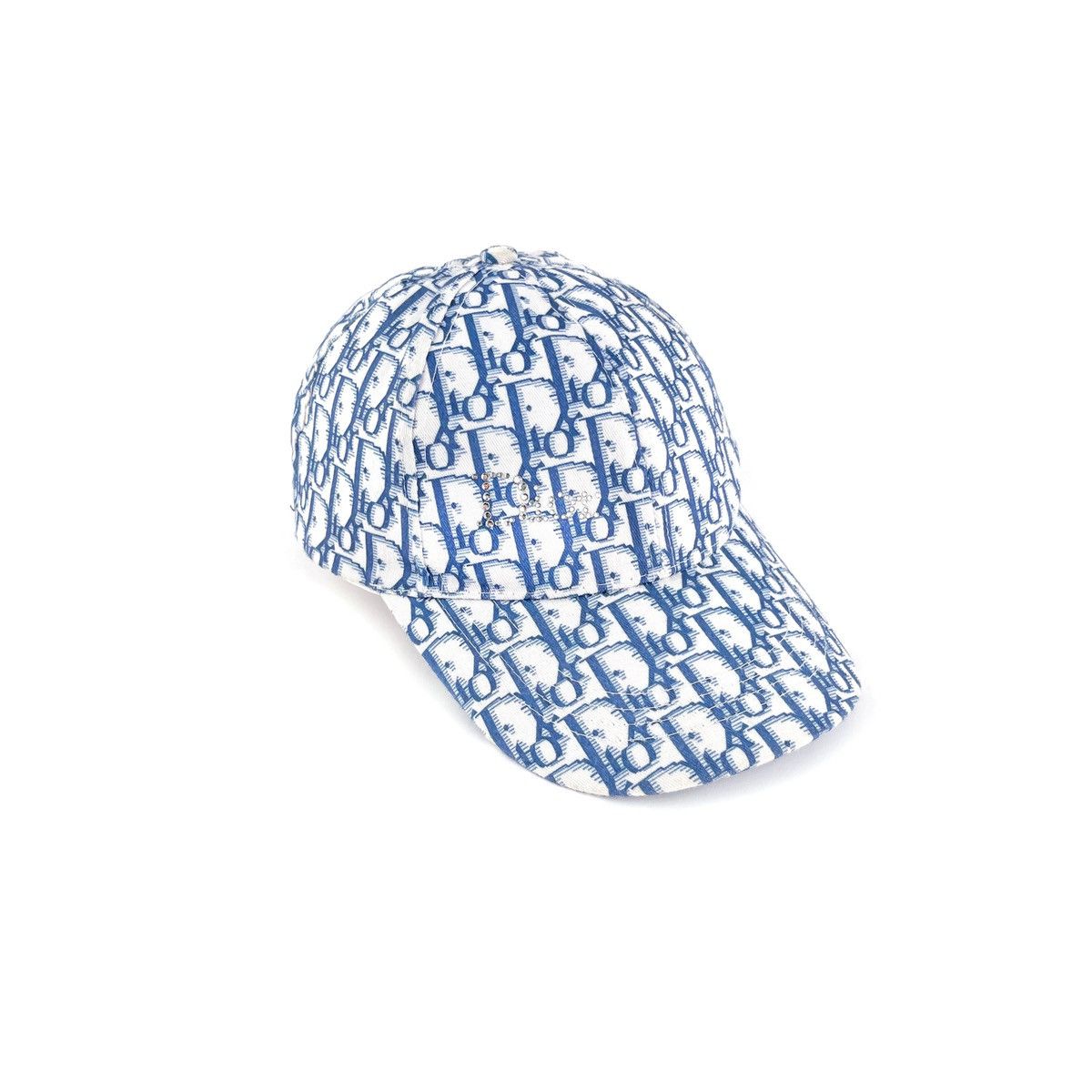 Dior Light Blue and White Monogram Logo Cap Dioriviera Dior Médaillon D-Player Cap Light Blue Cotton  main image 4