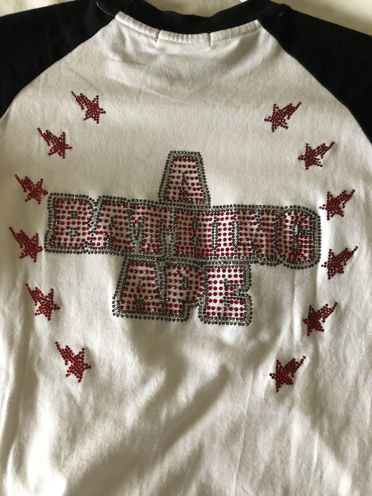 Bape Bape kiss Swarovski baseball tee Size US S / EU 44-46 / 1 - 4 Thumbnail