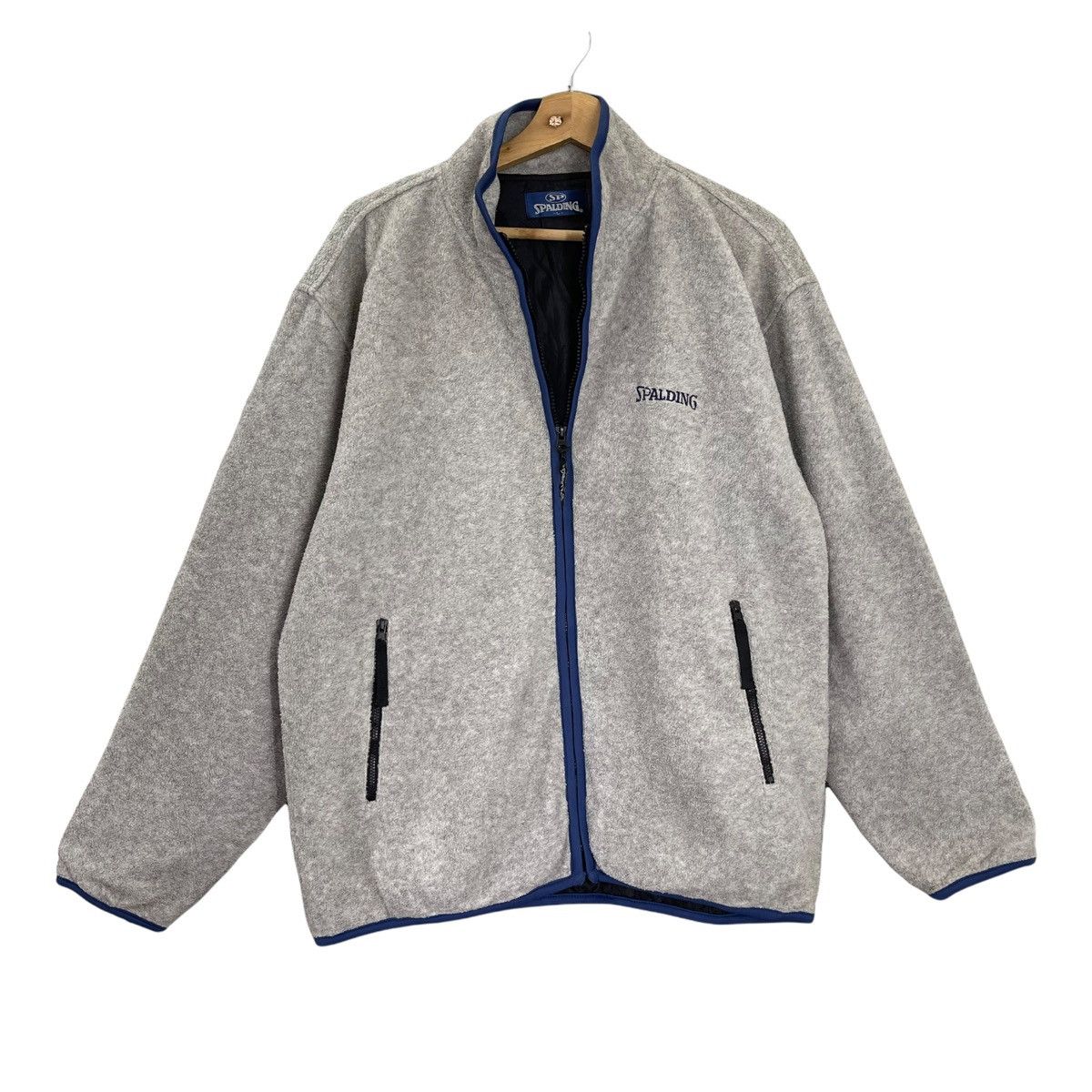 Spalding Vintage Spalding Small Logo Zipper Fleece Size L Size US L / EU 52-54 / 3 - 1 Thumbnail