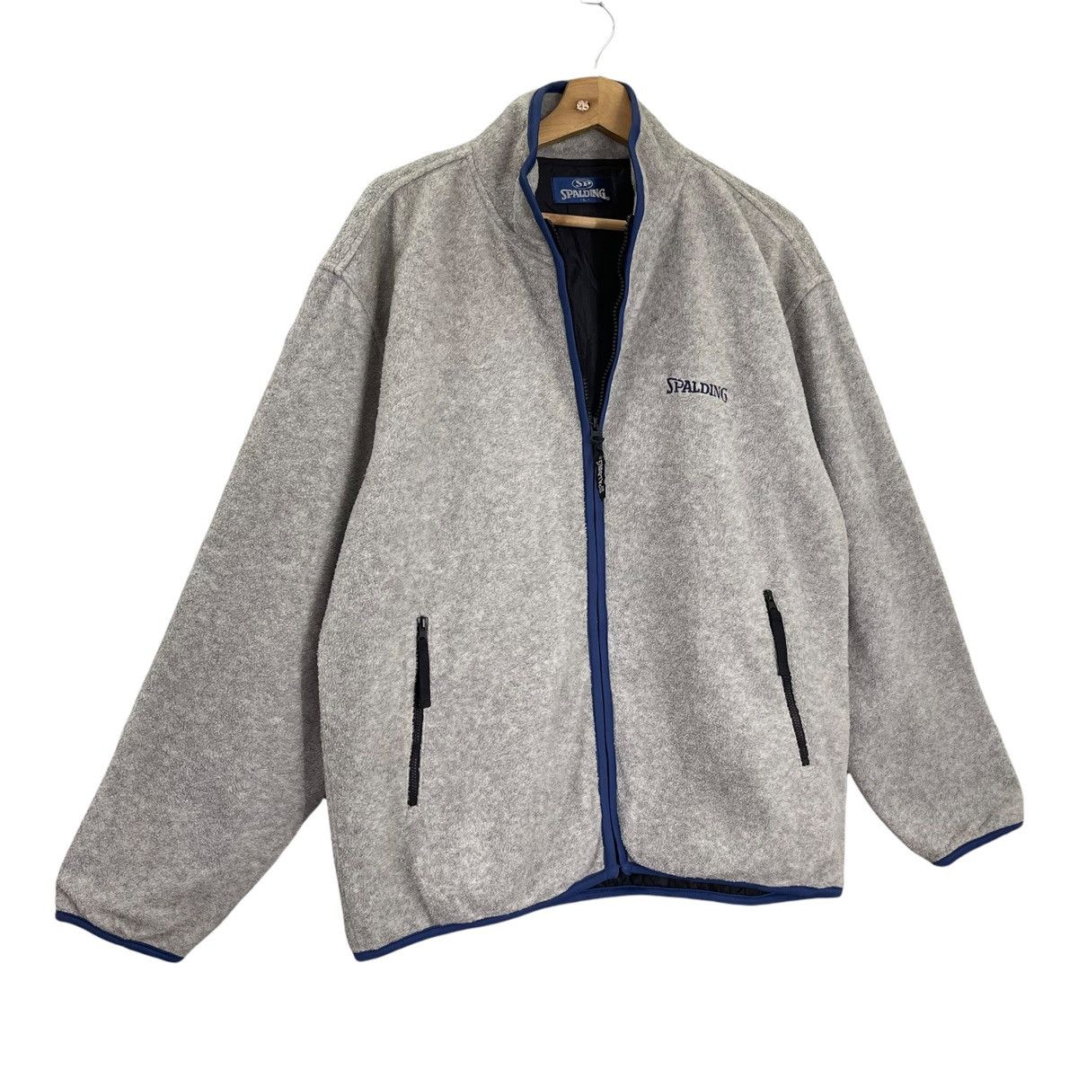 Spalding Vintage Spalding Small Logo Zipper Fleece Size L Size US L / EU 52-54 / 3 - 2 Thumbnail