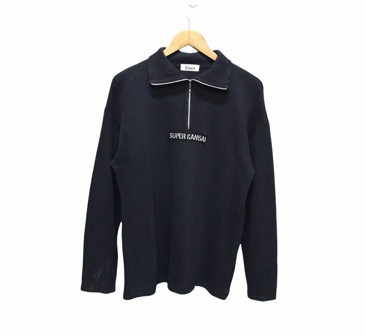 Kansai Yamamoto Kansai Yamamoto Half Zipper Long Sleeve Shirt Size US M / EU 48-50 / 2 - 1 Thumbnail