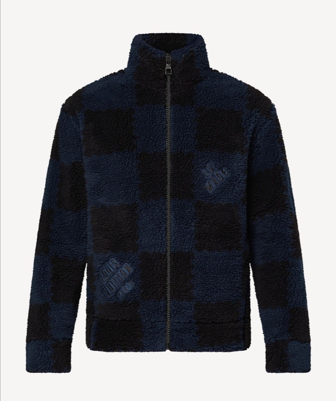 Louis Vuitton x Nigo Jacquared Damier Fleece Blouson Dark Ocean