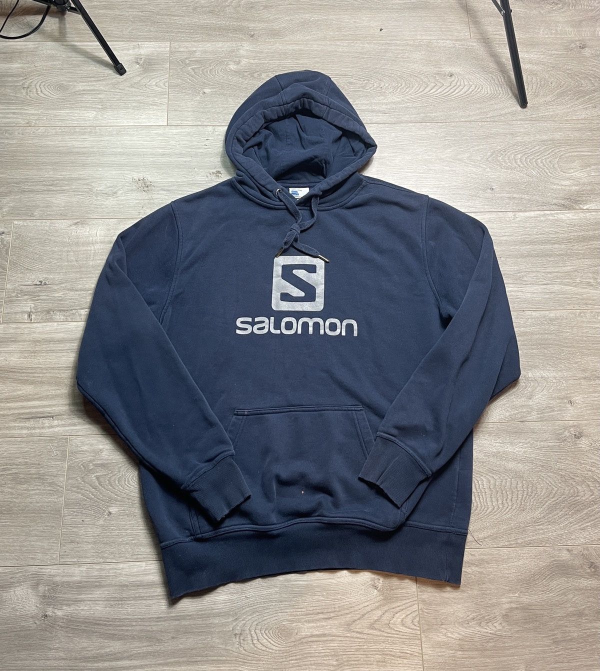 Salomon Salomon Plain Simple Essential Navy Pullover Hoodie Large Size US L / EU 52-54 / 3 - 1 Thumbnail