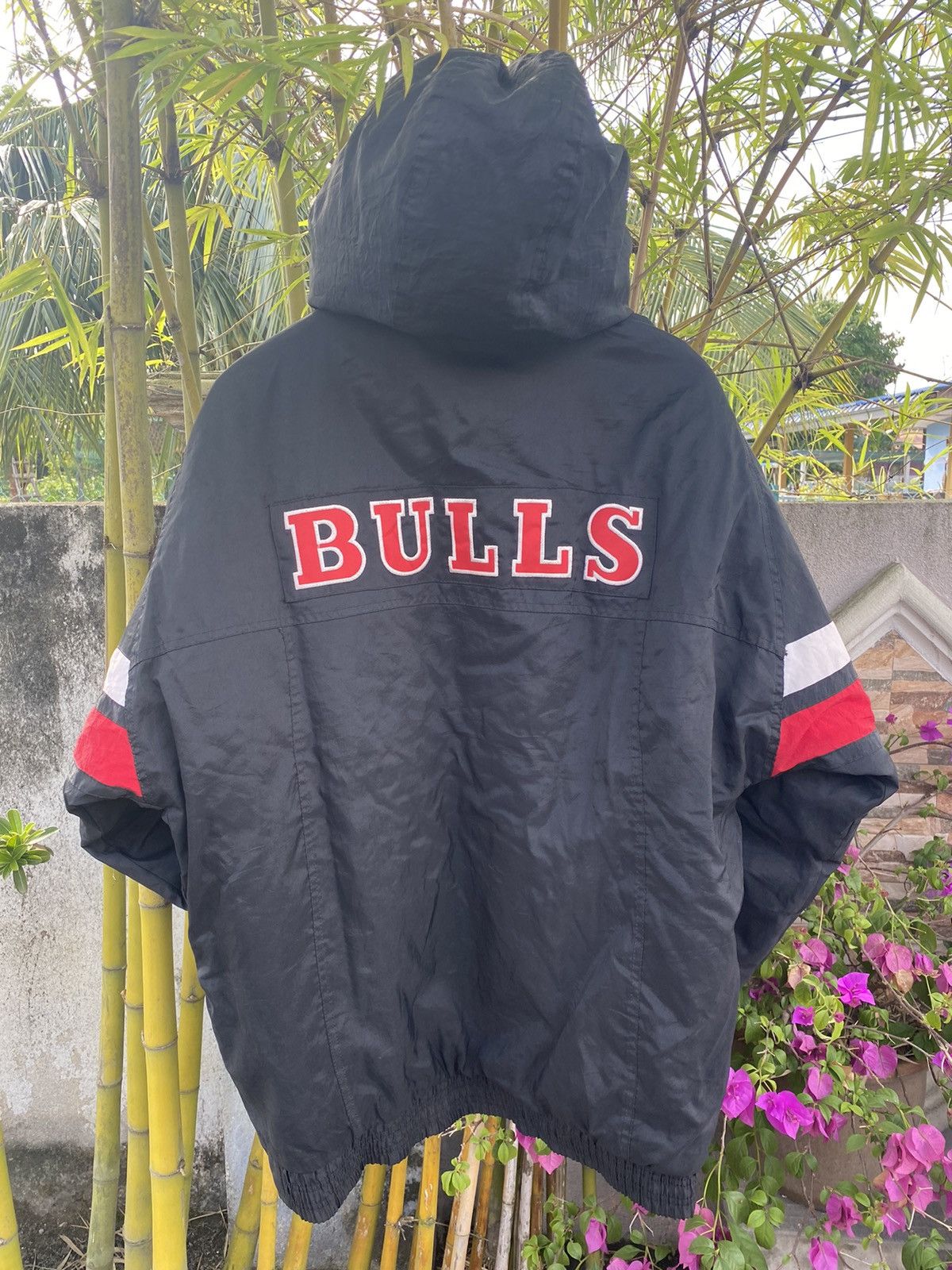 STARTER CHICAGO BULLS PULLOVER BOMBER JACKET SIZE store XL