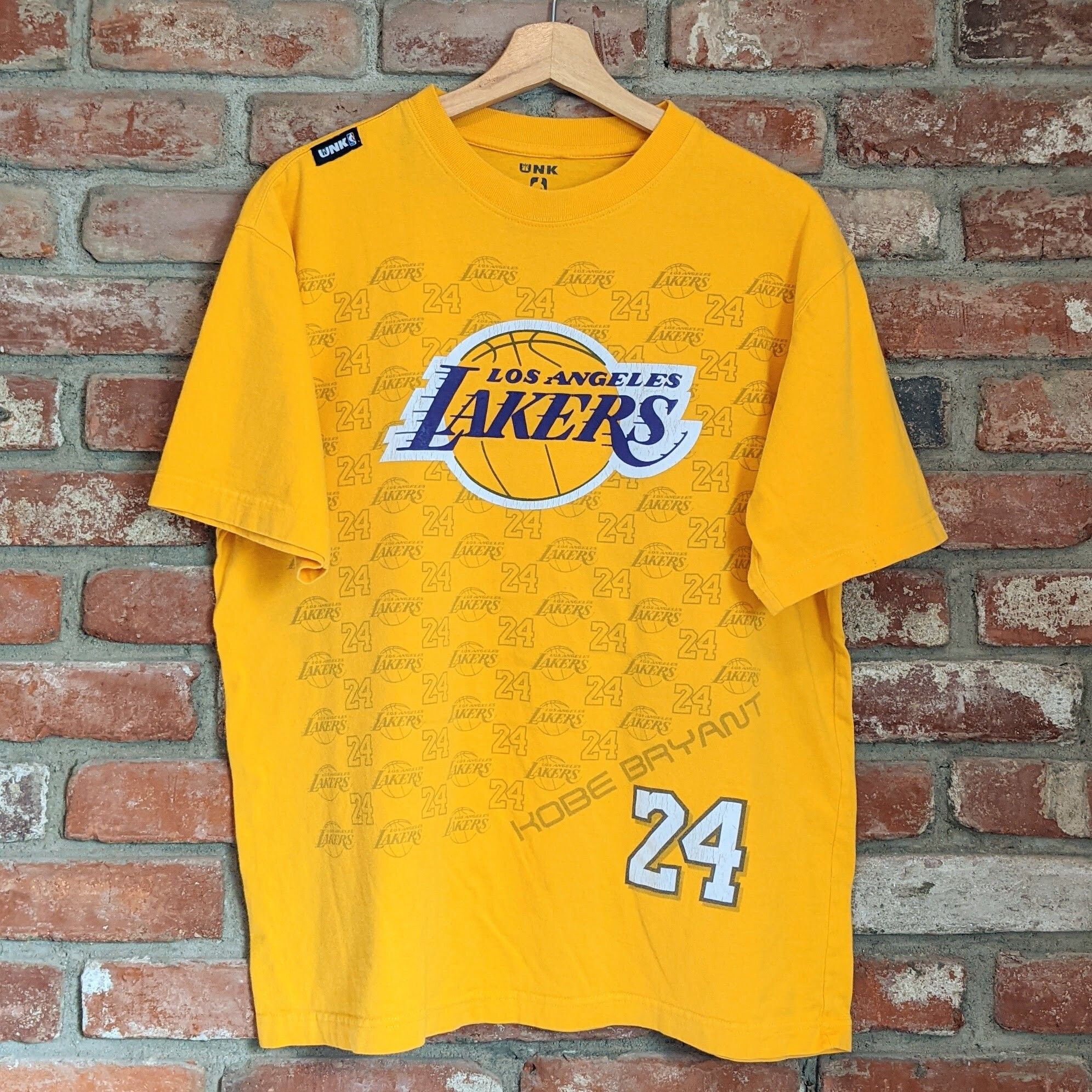 Vintage Kobe Bryant Los Angeles LA Lakers 2007-2008 NBA MVP T Shirt Size  Large