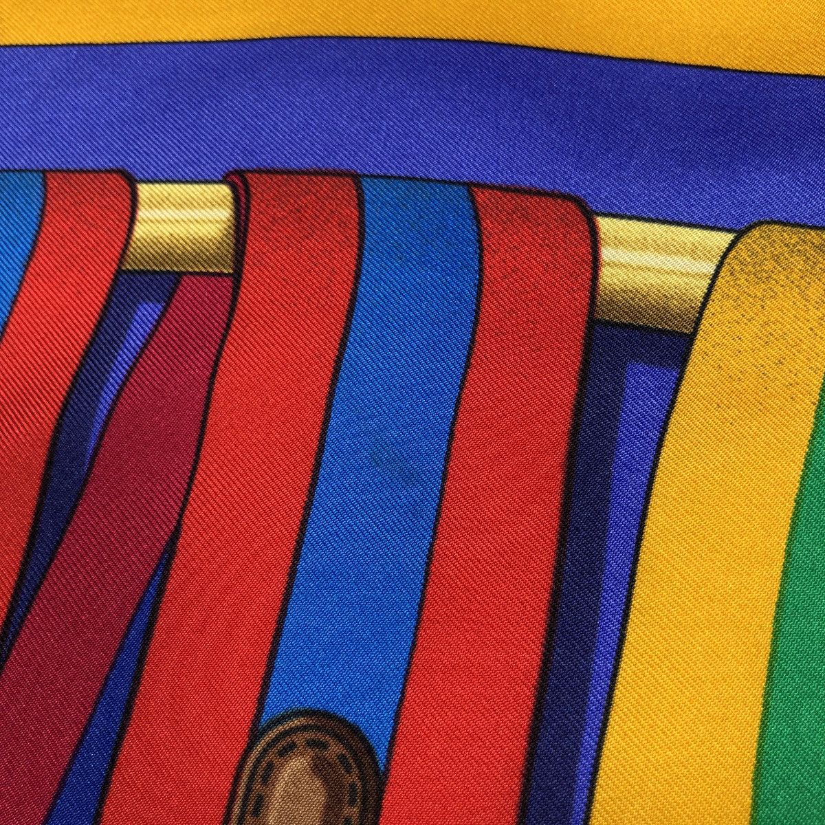 Hermes 'Ceintures' A fine Hermes Silk Scarf by Joachim Metz Size ONE SIZE - 9 Thumbnail