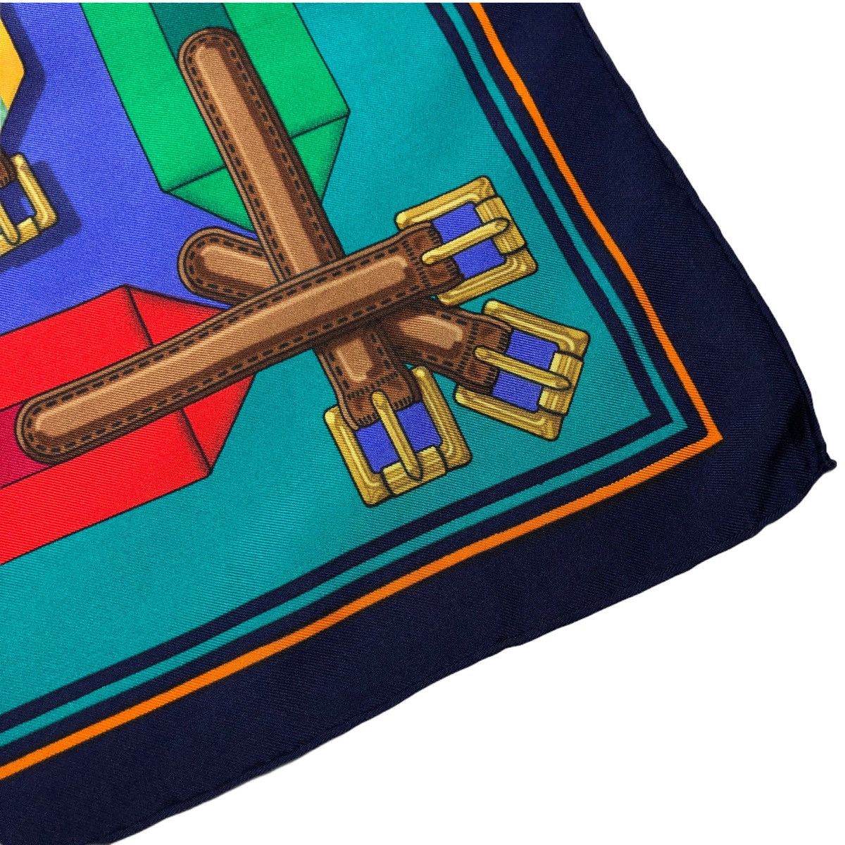 Hermes 'Ceintures' A fine Hermes Silk Scarf by Joachim Metz Size ONE SIZE - 6 Thumbnail