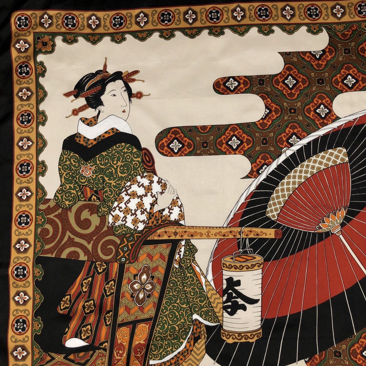 Japanese Brand Silk Museum Representations Of Kimono’s In Japanese Scarf Size ONE SIZE - 2 Thumbnail