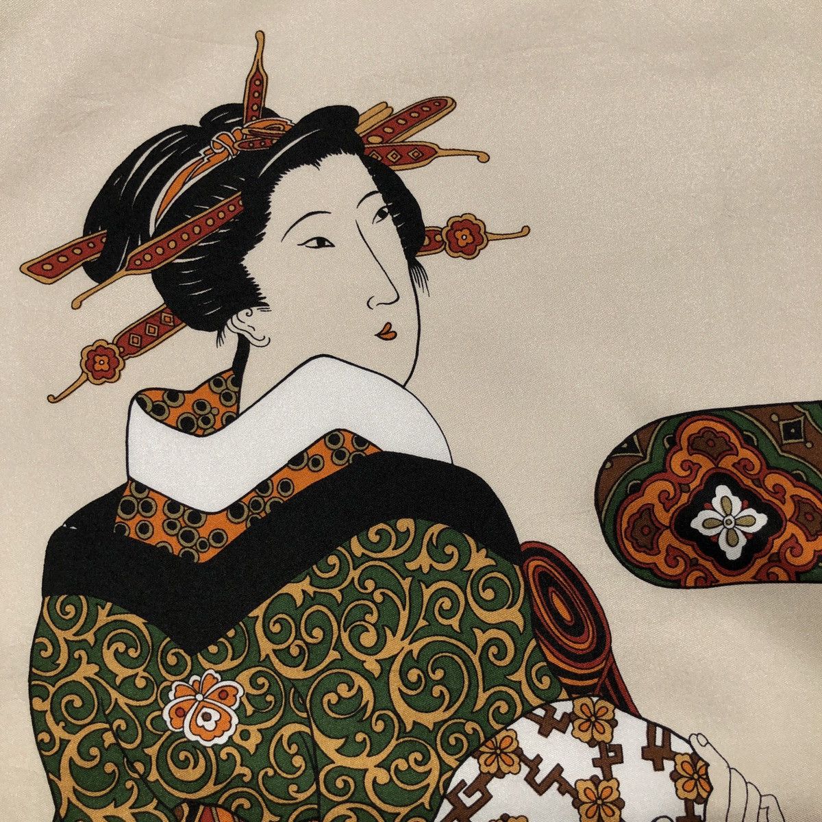Japanese Brand Silk Museum Representations Of Kimono’s In Japanese Scarf Size ONE SIZE - 4 Thumbnail