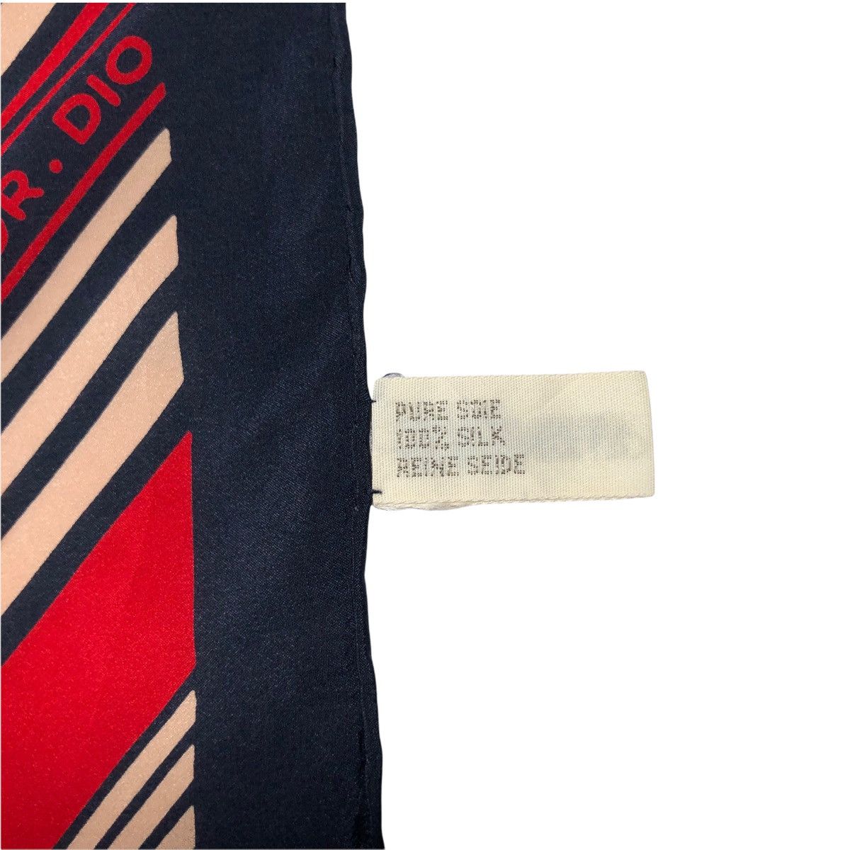 Christian Dior Monsieur Christian Dior Striped Monogram Silk Scarf Size ONE SIZE - 7 Thumbnail