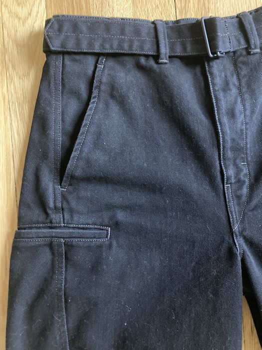 Lemaire LEMAIRE – RINSED DENIM TWISTED PANTS BLACK | Grailed