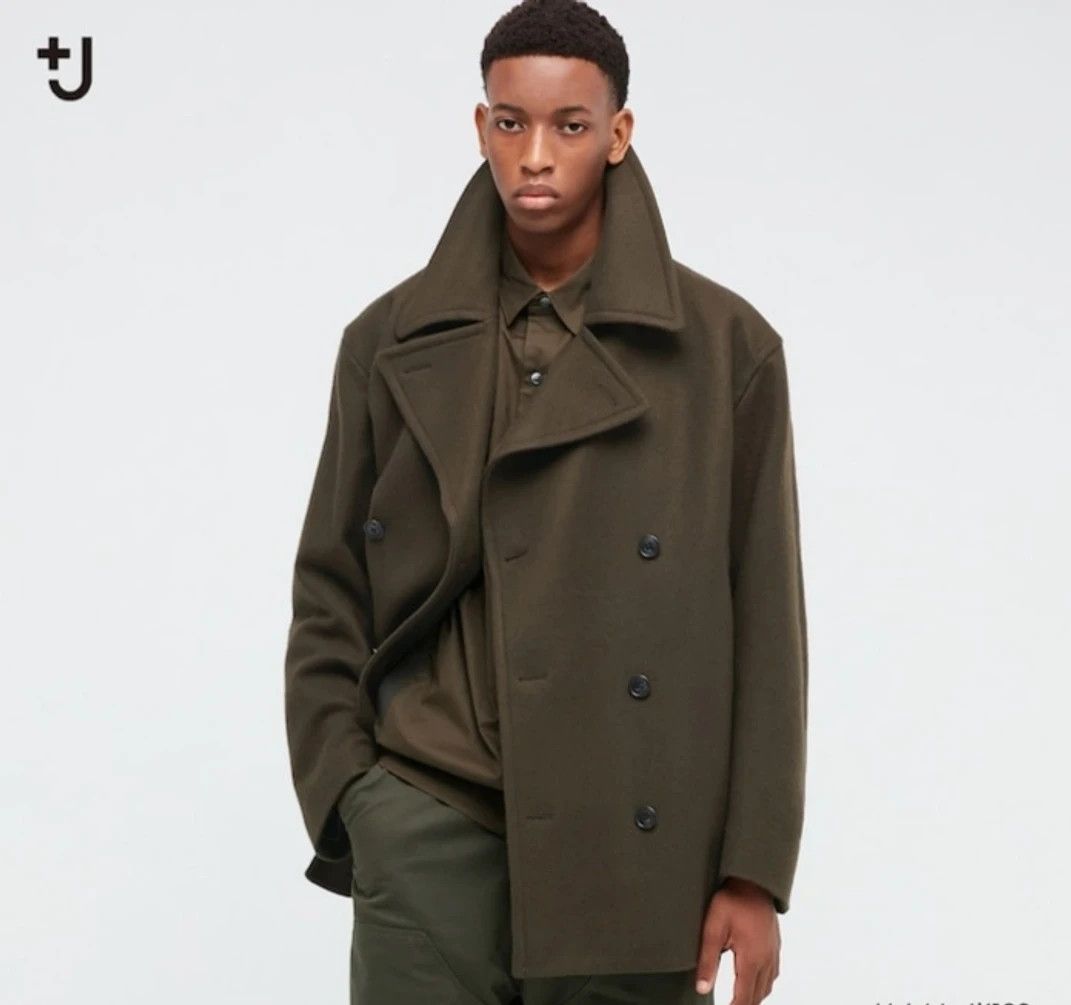 Uniqlo Uniqlo X Jil Sander +J Wool Blended Oversized Pea Coat 