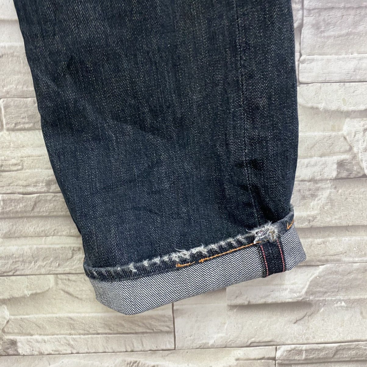 45rpm Vintage 45rpm Denim Selvedge Jeans Distressed Size US 29 - 6 Thumbnail