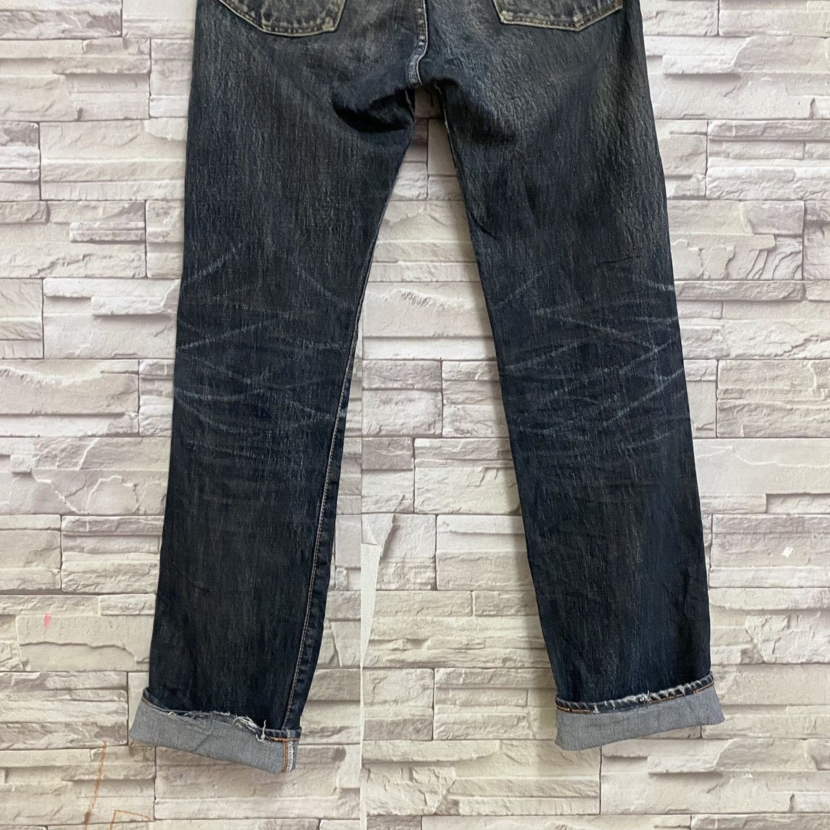 45rpm Vintage 45rpm Denim Selvedge Jeans Distressed Size US 29 - 14 Thumbnail