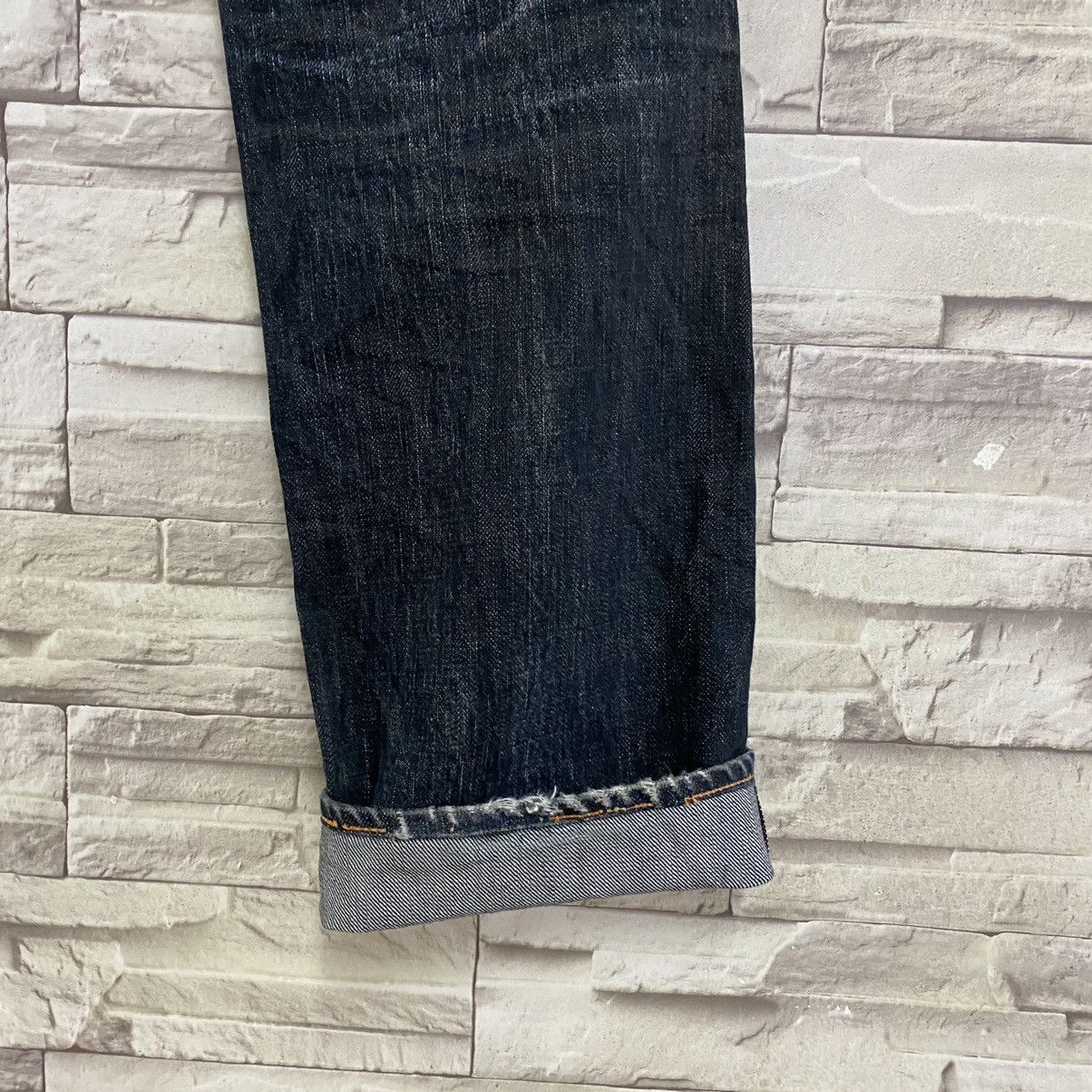 45rpm Vintage 45rpm Denim Selvedge Jeans Distressed Size US 29 - 13 Thumbnail