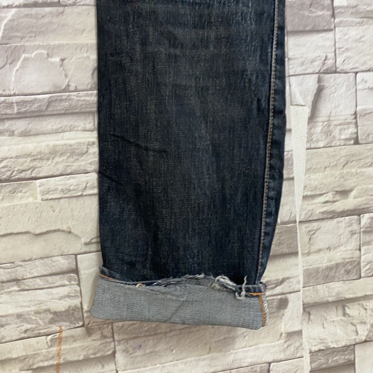 45rpm Vintage 45rpm Denim Selvedge Jeans Distressed Size US 29 - 12 Thumbnail