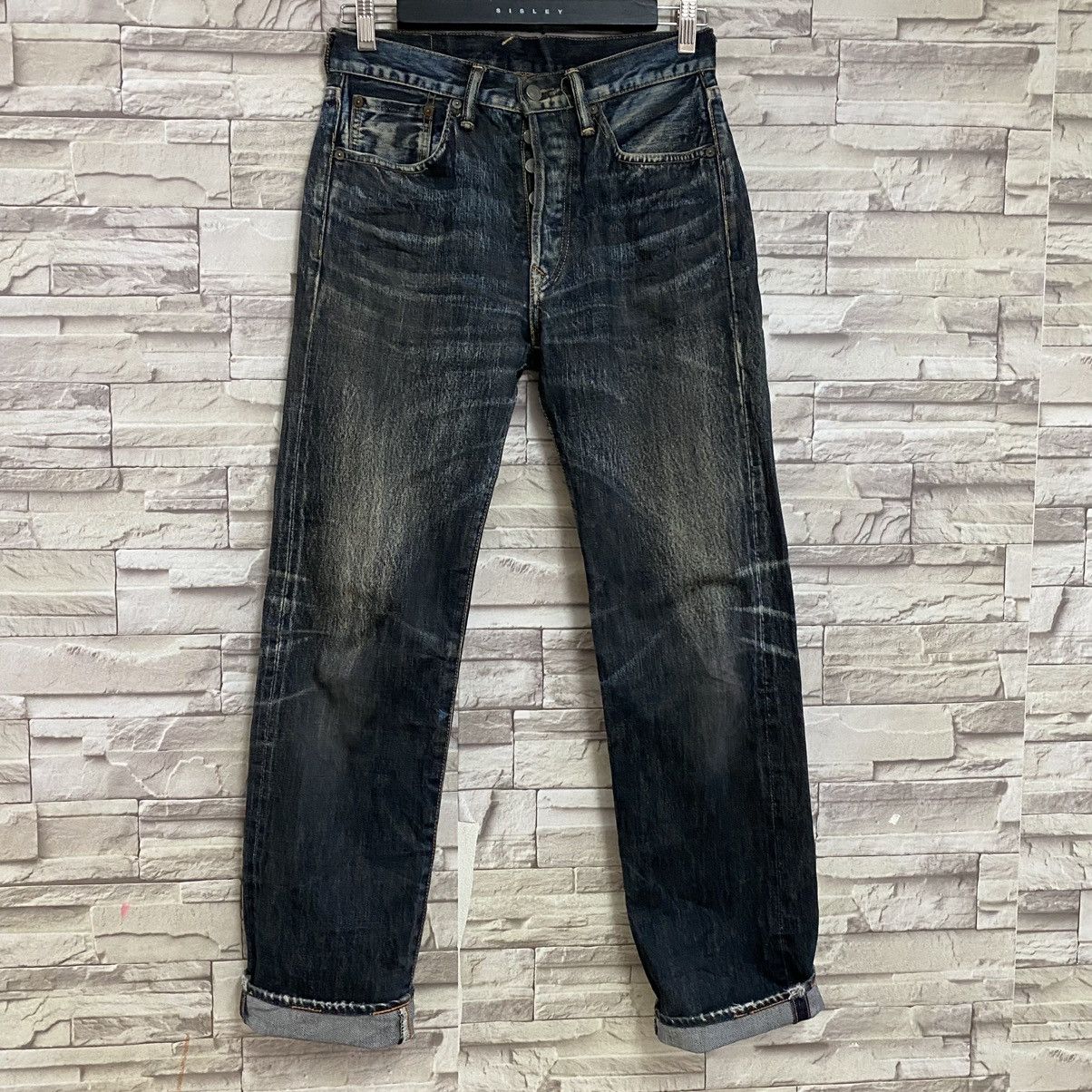 45rpm Vintage 45rpm Denim Selvedge Jeans Distressed Size US 29 - 3 Thumbnail