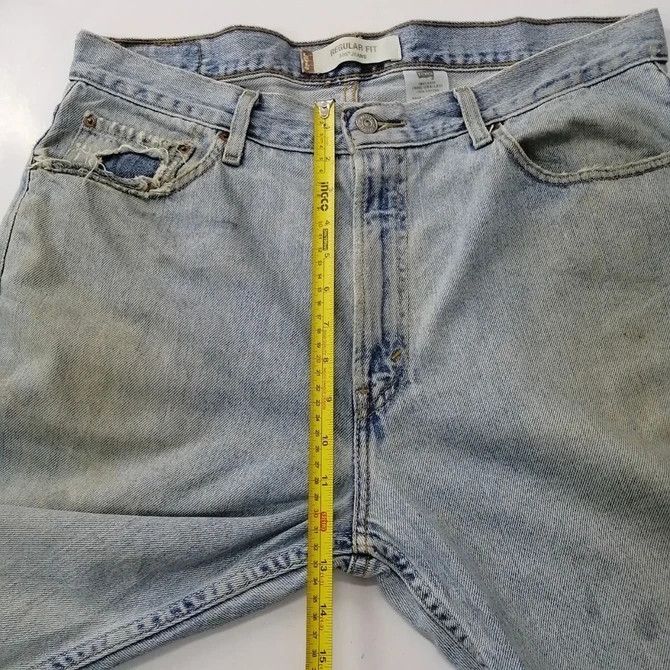 Levi's × Levi's Vintage Clothing 💣 OFFER Vtg LEVI'S 505 Custom Fire Art Design Denim Jeans Size US 38 / EU 54 - 10 Thumbnail