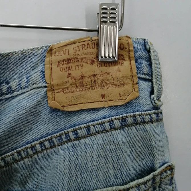 Levi's × Levi's Vintage Clothing 💣 OFFER Vtg LEVI'S 505 Custom Fire Art Design Denim Jeans Size US 38 / EU 54 - 6 Thumbnail