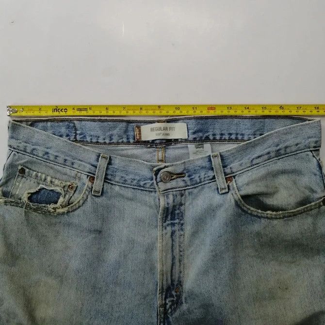 Levi's × Levi's Vintage Clothing 💣 OFFER Vtg LEVI'S 505 Custom Fire Art Design Denim Jeans Size US 38 / EU 54 - 8 Thumbnail